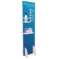 TOTEM PORTA DISPENSER CON MENSOLE